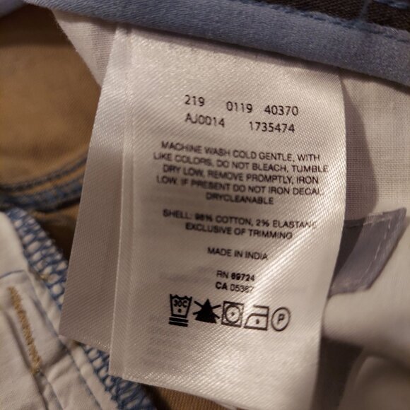 NWT Columbia pants Mens 44x32 Tan back zip pockets Slim stretch business casual - Picture 14 of 15